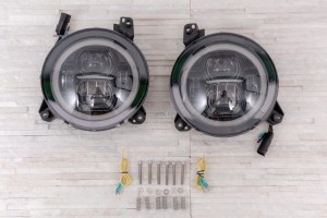 JEEP WRANGLER JL 2018+ LAMPY PRZEDNIE LED 9"