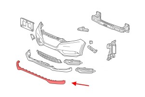 HONDA HR-V II RU 2015-2018 PRZED FACELIFTINGIEM SPOILER ZDERZAKA PRZEDNIEGO 71110T7A000