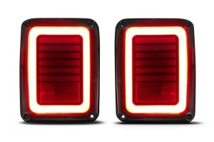 JEEP WRANGLER JK 2007-2018 LAMPY TYLNE LED MODEL KNIGHT 60W 3000 LUMENÓW