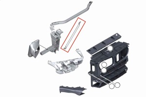 BMW X3 F25 2010-2017 RURKA V LEWY WSPORNIK PASA 51647210503