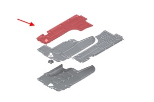 BMW SERIA 5 VI F10 SEDAN 2010-2016 MATERIAŁOWA OSŁONA PODWOZIA PRAWA 51757207268