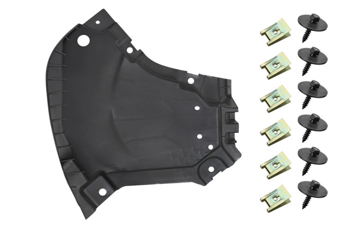 MERCEDES E-CLASS C238 2017+ Z PAKIETEM AMG LINE OSŁONA DOLNA PRZEDNIEGO ZDERZAKA LEWA Z KOMPLETEM ŚRUB A2135201100