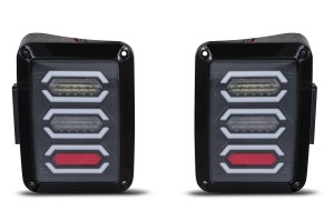 JEEP WRANGLER JK 2007-2018 LAMPY TYLNE LED MODEL BLADE 3600 LUMENÓW