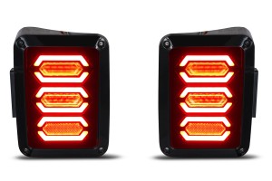 JEEP WRANGLER JK 2007-2018 LAMPY TYLNE LED MODEL BLADE 3600 LUMENÓW