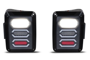 JEEP WRANGLER JK 2007-2018 LAMPY TYLNE LED MODEL BLADE 3600 LUMENÓW