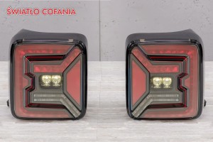 JEEP WRANGLER JL 2018+ LAMPY TYLNE LED CZARNE WERSJA EUROPEJSKA