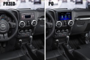 JEEP WRANGLER JK 2011-2018 NAWIGACJA 10,2" ANDROID 13 1280x720 6GB RAM / 64GB ROM