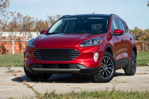 FORD KUGA MK3 III 2019-2024 PRZED FACELIFTINGIEM DOLNA KRATKA PRZEDNIEGO ZDERZAKA Z PDC LJ6Z17D957C