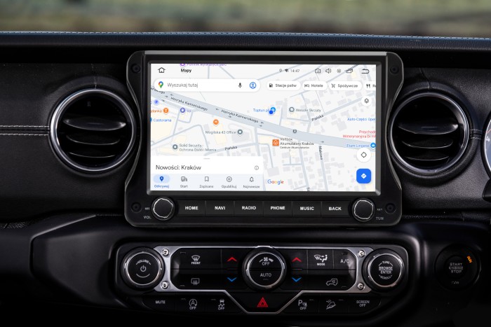 JEEP GLADIATOR JT 2018-2023 PRZED FACELIFTINGIEM NAWIGACJA 10,2" ANDROID 13 1280x720 6GB RAM / 64GB ROM