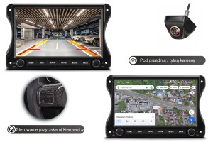 JEEP GLADIATOR JT 2018-2023 PRZED FACELIFTINGIEM NAWIGACJA 10,2" ANDROID 13 1280x720 6GB RAM / 64GB ROM