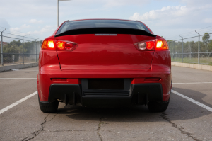 MITSUBISHI LANCER VIII EX SEDAN 2007-2016 SPOILER TYLNY CZARNY LAKIEROWANY PIANO BLACK