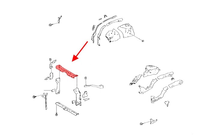 TOYOTA COROLLA XII E21 2019+ BELKA GÓRNA PASA PRZEDNIEGO 5320512350