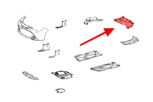 TOYOTA COROLLA XII E21 2019+ SEDAN TYLNA OSŁONA PODWOZIA 5839902170