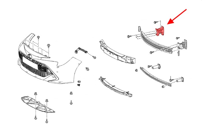 TOYOTA COROLLA XII E21 2019+ KOMBI STREFA ZGNIOTU ODBÓJ PRAWY 5701302190