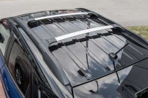 FORD ECOSPORT MK2 II 2012-2022 RELINGI DACHOWE OEM CZARNE + BELKI DACHOWE POPRZECZNE SREBRNE OEM