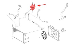 TOYOTA COROLLA XII E21 2019+ ZBIORNIK WYRÓWNAWCZY PŁYNU CHŁODNICZEGO 164A20T030