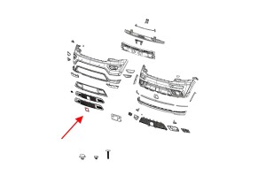 JEEP GRAND CHEROKEE IV WK2 2017-2021 DRUGI FACELIFTING RAMKA CZUJNIKA TEMPOMATU 68262008AA