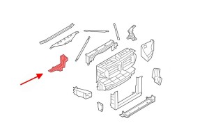 BMW SERIA 7 F01 2008-2015 WSPORNIK MOCOWANIE LAMPY PRAWY 51647184160