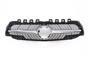 MERCEDES A-CLASS W177 2018-2023 Z KAMERĄ GRILL DIAMOND SREBRNY