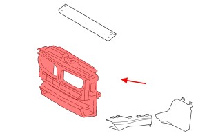 BMW X4 F26 2014-2018 PAS PRZEDNI KIEROWNICA POWIETRZA ŻALUZJA KANAŁ 51747210476