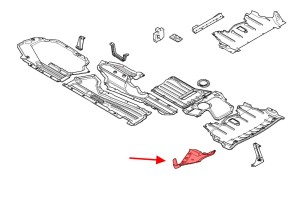 BMW X6 E71 2007-2014 M-PAKIET OSŁONA DOLNA NADKOLE PRZEDNIE PRAWE 51758037160