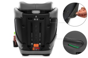 SALVATORE FOTELIK SAMOCHODOWY EKOSKÓRA PODSTAWKA 2w1 I SIZE 100-150 CM R129