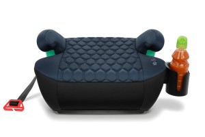 FOTELIK SAMOCHODOWY PODKŁADKA SIEDZISKO Z ISOFIX CZARNO-SZARY R129 125-150 CM