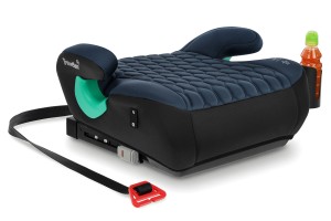 FOTELIK SAMOCHODOWY PODKŁADKA SIEDZISKO Z ISOFIX CZARNO-SZARY R129 125-150 CM