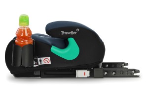 FOTELIK SAMOCHODOWY PODKŁADKA SIEDZISKO Z ISOFIX CZARNO-SZARY R129 125-150 CM