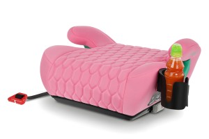 FOTELIK SAMOCHODOWY PODKŁADKA SIEDZISKO Z ISOFIX RÓŻOWY R129 125-150 CM