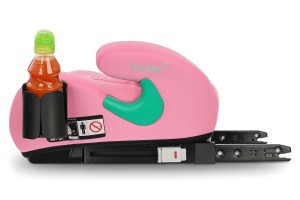 FOTELIK SAMOCHODOWY PODKŁADKA SIEDZISKO Z ISOFIX RÓŻOWY R129 125-150 CM