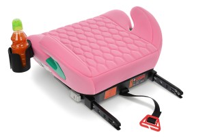 FOTELIK SAMOCHODOWY PODKŁADKA SIEDZISKO Z ISOFIX RÓŻOWY R129 125-150 CM