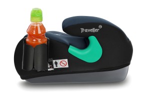 FOTELIK SAMOCHODOWY PODKŁADKA SIEDZISKO CZARNO-SZARY PIKOWANY R129 125-150 CM