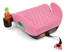 FOTELIK SAMOCHODOWY PODKŁADKA SIEDZISKO RÓŻOWY PIKOWANY R129 125-150 CM