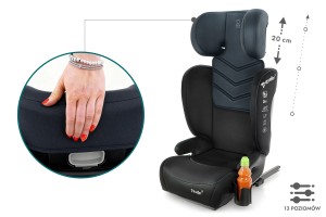 RAFAEL FOTELIK SAMOCHODOWY PODSTAWKA 2w1 I SIZE 100-150 CM R129 ISOFIX