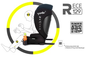 RAFAEL FOTELIK SAMOCHODOWY PODSTAWKA 2w1 I SIZE 100-150 CM R129 ISOFIX