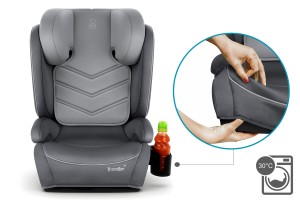 LUNA FOTELIK SAMOCHODOWY PODSTAWKA 2w1 I SIZE 100-150 CM R129 ISOFIX