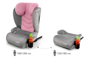LAURA FOTELIK SAMOCHODOWY PODSTAWKA 2w1 I SIZE 100-150 CM R129 ISOFIX