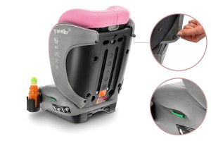 LAURA FOTELIK SAMOCHODOWY PODSTAWKA 2w1 I SIZE 100-150 CM R129