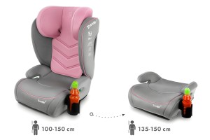 LAURA FOTELIK SAMOCHODOWY PODSTAWKA 2w1 I SIZE 100-150 CM R129