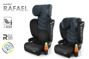 RAFAEL FOTELIK SAMOCHODOWY PODSTAWKA 2w1 I SIZE 100-150 CM R129