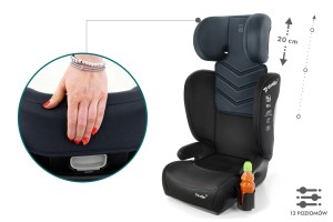 RAFAEL FOTELIK SAMOCHODOWY PODSTAWKA 2w1 I SIZE 100-150 CM R129