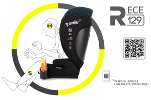 RAFAEL FOTELIK SAMOCHODOWY PODSTAWKA 2w1 I SIZE 100-150 CM R129