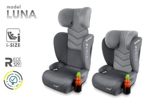 LUNA FOTELIK SAMOCHODOWY PODSTAWKA 2w1 I SIZE 100-150 CM R129