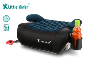 FOTELIK SAMOCHODOWY PODKŁADKA SIEDZISKO Z ISOFIX CZARNO-MORSKI R129 125-150 CM