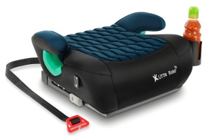 FOTELIK SAMOCHODOWY PODKŁADKA SIEDZISKO Z ISOFIX CZARNO-MORSKI R129 125-150 CM