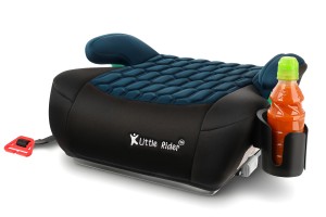 FOTELIK SAMOCHODOWY PODKŁADKA SIEDZISKO Z ISOFIX CZARNO-MORSKI R129 125-150 CM