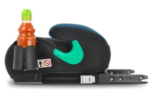 FOTELIK SAMOCHODOWY PODKŁADKA SIEDZISKO Z ISOFIX CZARNO-MORSKI R129 125-150 CM