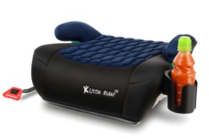 FOTELIK SAMOCHODOWY PODKŁADKA SIEDZISKO CZARNO-GRANATOWY PIKOWANY R129 125-150 CM