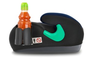 FOTELIK SAMOCHODOWY PODKŁADKA SIEDZISKO CZARNO-GRANATOWY PIKOWANY R129 125-150 CM